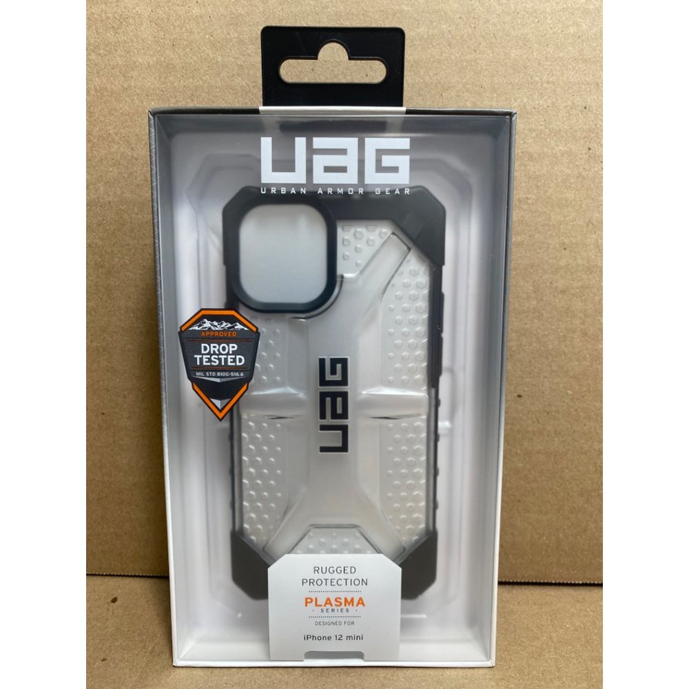 UAG iPhone 12 Mini Case Ice Clear Black Transparent Plasma Series Slim light